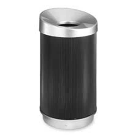 Pinpoint Open Top Waste Receptacle- 38 Gal.- 20ft.x36in.- Black-Chrome PI2655537